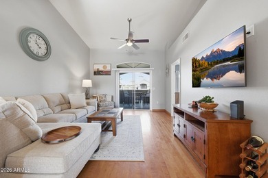 This bright second-floor condo features vaulted ceilings and an on Stonecreek Golf Club in Arizona - for sale on GolfHomes.com, golf home, golf lot