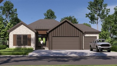 This new reverse 1.5-story Somerset plan by Elevate Design + on Heritage Park Golf Course in Kansas - for sale on GolfHomes.com, golf home, golf lot