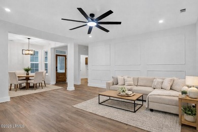 Brand new 4BR/3BA home offering modern comfort and timeless on Ladys Island Country Club in South Carolina - for sale on GolfHomes.com, golf home, golf lot