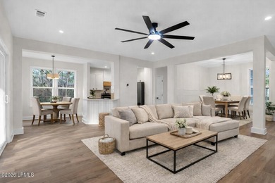 Brand new 4BR/3BA home offering modern comfort and timeless on Ladys Island Country Club in South Carolina - for sale on GolfHomes.com, golf home, golf lot