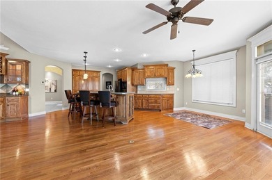 Custom Reverse 1.5 Story home situated perfectly on a private on Tiffany Greens Golf Club in Missouri - for sale on GolfHomes.com, golf home, golf lot