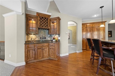 Custom Reverse 1.5 Story home situated perfectly on a private on Tiffany Greens Golf Club in Missouri - for sale on GolfHomes.com, golf home, golf lot