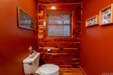LAKEFRONT! Custom built in 2005, this beautiful log home is your on  in Arkansas - for sale on GolfHomes.com, golf home, golf lot