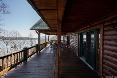 LAKEFRONT! Custom built in 2005, this beautiful log home is your on  in Arkansas - for sale on GolfHomes.com, golf home, golf lot