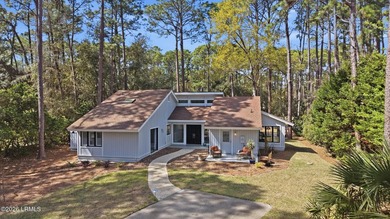 Set on a spacious golf view lot, this beautifully renovated home on Country Club of Hilton Head in South Carolina - for sale on GolfHomes.com, golf home, golf lot