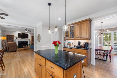 5BR / 4BA on Corner Lot with Double Porches, Screened Porch & on Heritage Golf Club in North Carolina - for sale on GolfHomes.com, golf home, golf lot