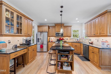 5BR / 4BA on Corner Lot with Double Porches, Screened Porch & on Heritage Golf Club in North Carolina - for sale on GolfHomes.com, golf home, golf lot