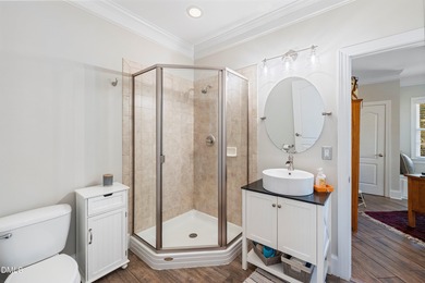 5BR / 4BA on Corner Lot with Double Porches, Screened Porch & on Heritage Golf Club in North Carolina - for sale on GolfHomes.com, golf home, golf lot