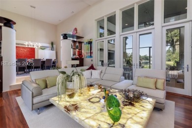 This stunning custom home, set on a premier homesite in the on Colleton River Plantation Club in South Carolina - for sale on GolfHomes.com, golf home, golf lot