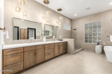 Modern elegance meets everyday comfort in this highly upgraded on The Legend at Arrowhead in Arizona - for sale on GolfHomes.com, golf home, golf lot