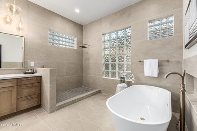 Modern elegance meets everyday comfort in this highly upgraded on The Legend at Arrowhead in Arizona - for sale on GolfHomes.com, golf home, golf lot