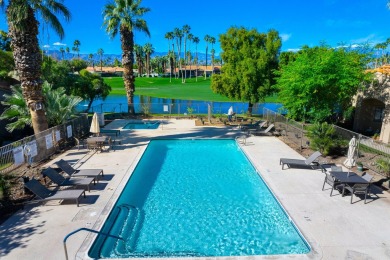 Lovely waterfront condo with west facing views, flowing palm on Palm Valley Country Club in California - for sale on GolfHomes.com, golf home, golf lot