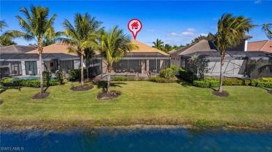 Nestled in prestigious Miromar Lakes, immaculate lakefront 2018 on Miromar Lakes Golf Club in Florida - for sale on GolfHomes.com, golf home, golf lot