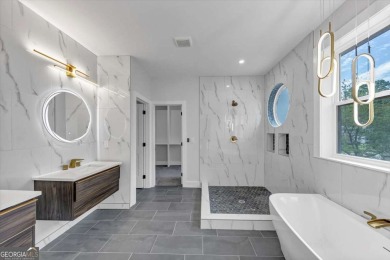 Step into flawless modern luxury at this brand-new custom-built on East Lake Golf Club in Georgia - for sale on GolfHomes.com, golf home, golf lot
