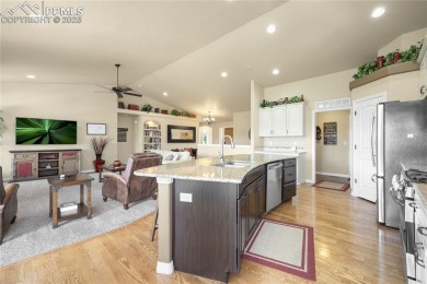 This stunning home offers four bedrooms and three bathrooms with on The Club At Flying Horse in Colorado - for sale on GolfHomes.com, golf home, golf lot