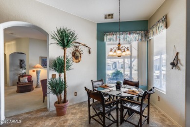 Discover the perfect retirement retreat in this 2 bed / 2 bath on Tuscany Falls At Pebble Creek in Arizona - for sale on GolfHomes.com, golf home, golf lot