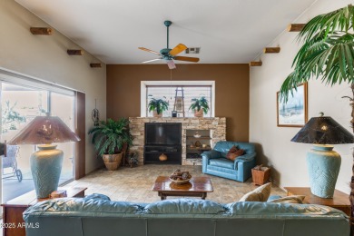 Discover the perfect retirement retreat in this 2 bed / 2 bath on Tuscany Falls At Pebble Creek in Arizona - for sale on GolfHomes.com, golf home, golf lot