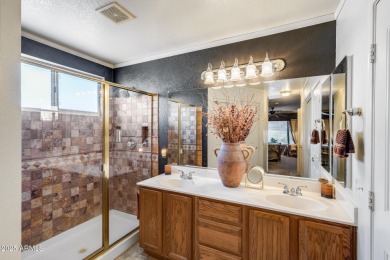 Discover the perfect retirement retreat in this 2 bed / 2 bath on Tuscany Falls At Pebble Creek in Arizona - for sale on GolfHomes.com, golf home, golf lot