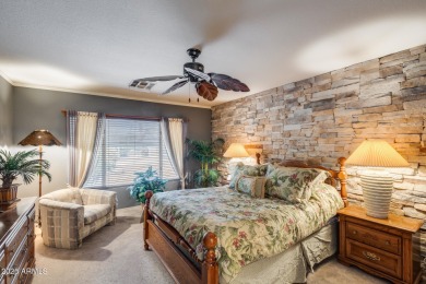 Discover the perfect retirement retreat in this 2 bed / 2 bath on Tuscany Falls At Pebble Creek in Arizona - for sale on GolfHomes.com, golf home, golf lot