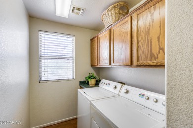 Discover the perfect retirement retreat in this 2 bed / 2 bath on Tuscany Falls At Pebble Creek in Arizona - for sale on GolfHomes.com, golf home, golf lot