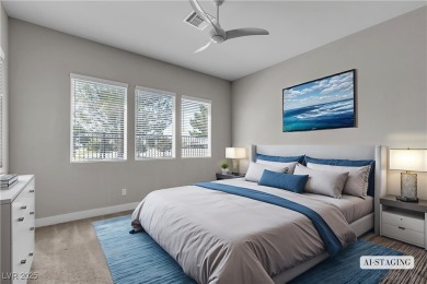 This charming one-story home sits on the golf course with views on Mountain Falls Golf Course in Nevada - for sale on GolfHomes.com, golf home, golf lot