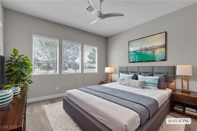 This charming one-story home sits on the golf course with views on Mountain Falls Golf Course in Nevada - for sale on GolfHomes.com, golf home, golf lot