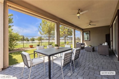 This charming one-story home sits on the golf course with views on Mountain Falls Golf Course in Nevada - for sale on GolfHomes.com, golf home, golf lot