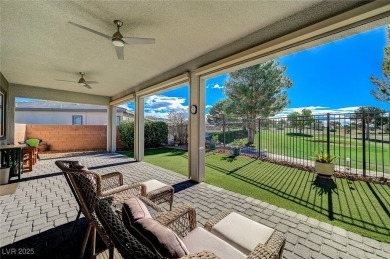 This charming one-story home sits on the golf course with views on Mountain Falls Golf Course in Nevada - for sale on GolfHomes.com, golf home, golf lot