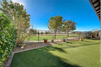 This charming one-story home sits on the golf course with views on Mountain Falls Golf Course in Nevada - for sale on GolfHomes.com, golf home, golf lot