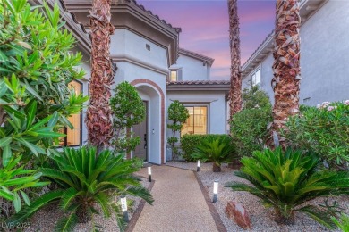 Perched on an elevated lot with panoramic golf and Red Rock on Red Rock Country Club in Nevada - for sale on GolfHomes.com, golf home, golf lot