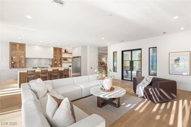 Perched on an elevated lot with panoramic golf and Red Rock on Red Rock Country Club in Nevada - for sale on GolfHomes.com, golf home, golf lot
