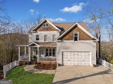 Stunning Craftsman Home surrounded by Seasonal Mountain Views on The Highlands Course at Lake Arrowhead in Georgia - for sale on GolfHomes.com, golf home, golf lot