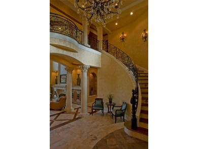 Inspired by a Tuscan vision, this stunning residence was built on Lake Nona Golf Club, Inc. in Florida - for sale on GolfHomes.com, golf home, golf lot