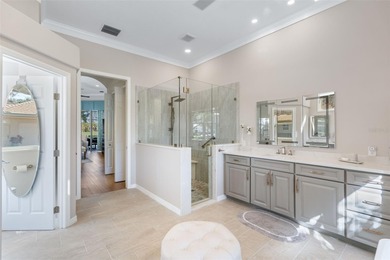 Schedule a private showing to tour this 4-bedroom, 4-bath pool on Laurel Oak Country Club in Florida - for sale on GolfHomes.com, golf home, golf lot