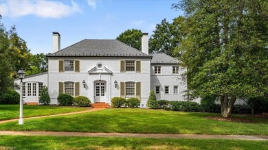 This iconic Old Irving Park home that sits on double lots is on Greensboro Country Club in North Carolina - for sale on GolfHomes.com, golf home, golf lot