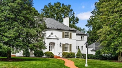 This iconic Old Irving Park home that sits on double lots is on Greensboro Country Club in North Carolina - for sale on GolfHomes.com, golf home, golf lot