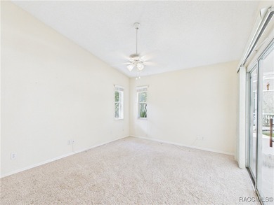 Charming 3-bedroom, 2-bathroom pool home nestled in the serene on Sugarmill Woods Golf and Country Club in Florida - for sale on GolfHomes.com, golf home, golf lot