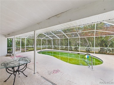 Charming 3-bedroom, 2-bathroom pool home nestled in the serene on Sugarmill Woods Golf and Country Club in Florida - for sale on GolfHomes.com, golf home, golf lot