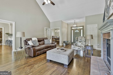 Enjoy the golf course views from this beautifully updated 4bd/3 on Canongate On White Oak Golf Course in Georgia - for sale on GolfHomes.com, golf home, golf lot