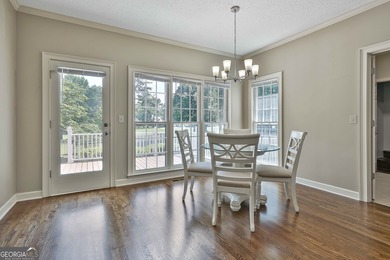 Enjoy the golf course views from this beautifully updated 4bd/3 on Canongate On White Oak Golf Course in Georgia - for sale on GolfHomes.com, golf home, golf lot