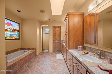 Southwest beauty in Tonto Verde. This custom home built by on Tonto Verde Golf Club in Arizona - for sale on GolfHomes.com, golf home, golf lot