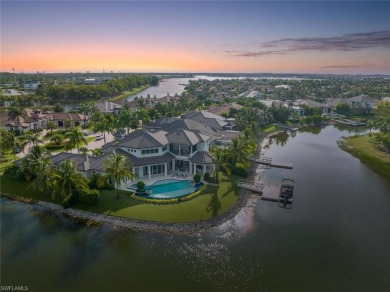The ultimate waterfront lifestyle awaits in this exclusive on Miromar Lakes Golf Club in Florida - for sale on GolfHomes.com, golf home, golf lot