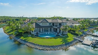 The ultimate waterfront lifestyle awaits in this exclusive on Miromar Lakes Golf Club in Florida - for sale on GolfHomes.com, golf home, golf lot