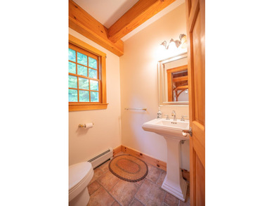 Gorgeous 2003 post and beam with mountain views and great on Hermitage Club Golf Course in Vermont - for sale on GolfHomes.com, golf home, golf lot