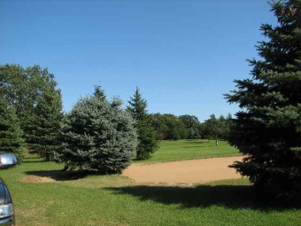 Wooded 1/2 acre buildable lot with private views of the greens on White Lake Country Club in Wisconsin - for sale on GolfHomes.com, golf home, golf lot