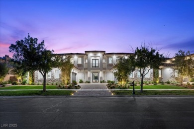 New custom estate home positioned eloquently inside the on Southern Highlands Golf Club in Nevada - for sale on GolfHomes.com, golf home, golf lot