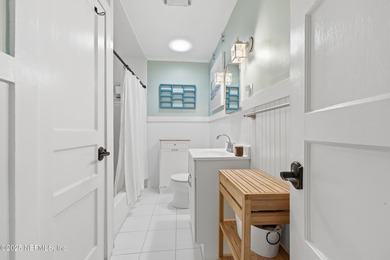 Just a 3-4 minutes walk to the ocean, this updated beach cottage on Jacksonville Beach Golf Course in Florida - for sale on GolfHomes.com, golf home, golf lot