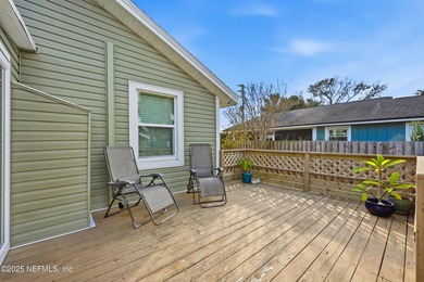Just a 3-4 minutes walk to the ocean, this updated beach cottage on Jacksonville Beach Golf Course in Florida - for sale on GolfHomes.com, golf home, golf lot
