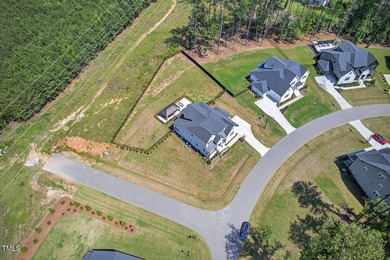 Situated atop a spacious corner lot in Hasentree, this on Hasentree Club in North Carolina - for sale on GolfHomes.com, golf home, golf lot