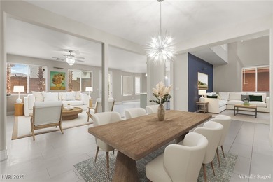 This beautifully renovated two-story home offers five bedrooms on Rhodes Ranch Golf Club in Nevada - for sale on GolfHomes.com, golf home, golf lot